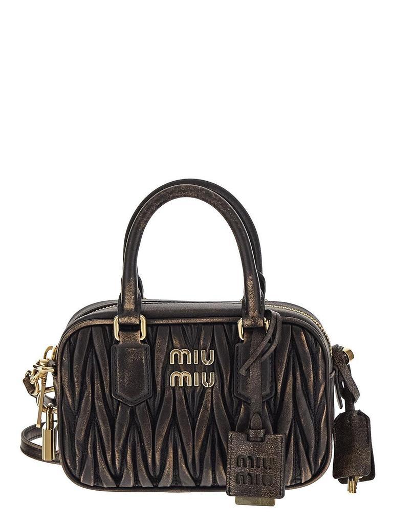 商品Miu Miu|Matelassé Nappa Leather Top-Handles Bag,价格¥14367,第1张图片