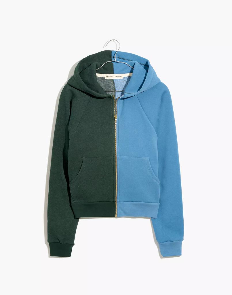 Madewell x Donni Pearl (Re)sourced Fleece Full-Zip Hoodie Sweatshirt商品第6张图片规格展示