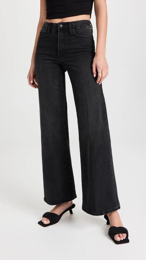 商品Good American|Good American Good Waist Palazzo 牛仔裤,价格¥332,第2张图片详细描述