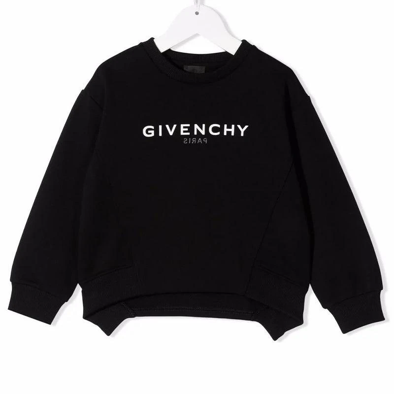 商品Givenchy|大童款 黑色圆领logo印花卫衣【香港仓极速发货】,价格¥1652,第1张图片