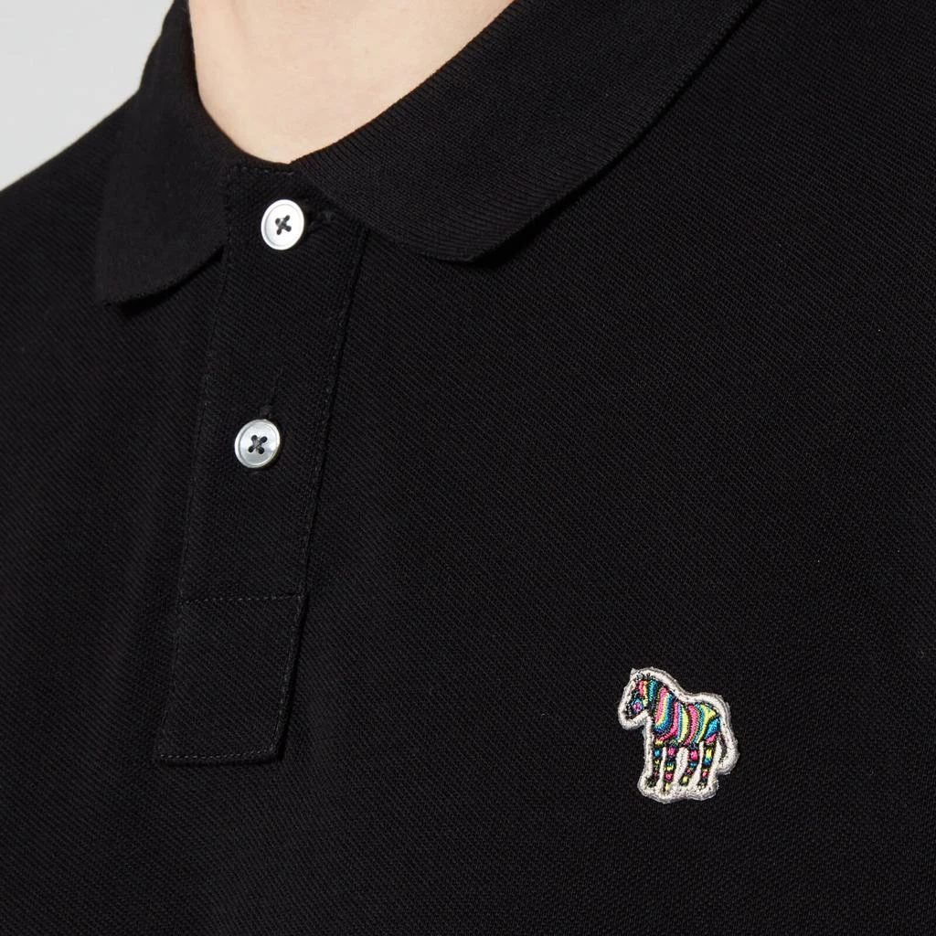 商品Paul Smith|PS Paul Smith Men's Zebra Logo Regular Fit Polo Shirt - White,价格¥618,第4张图片详细描述