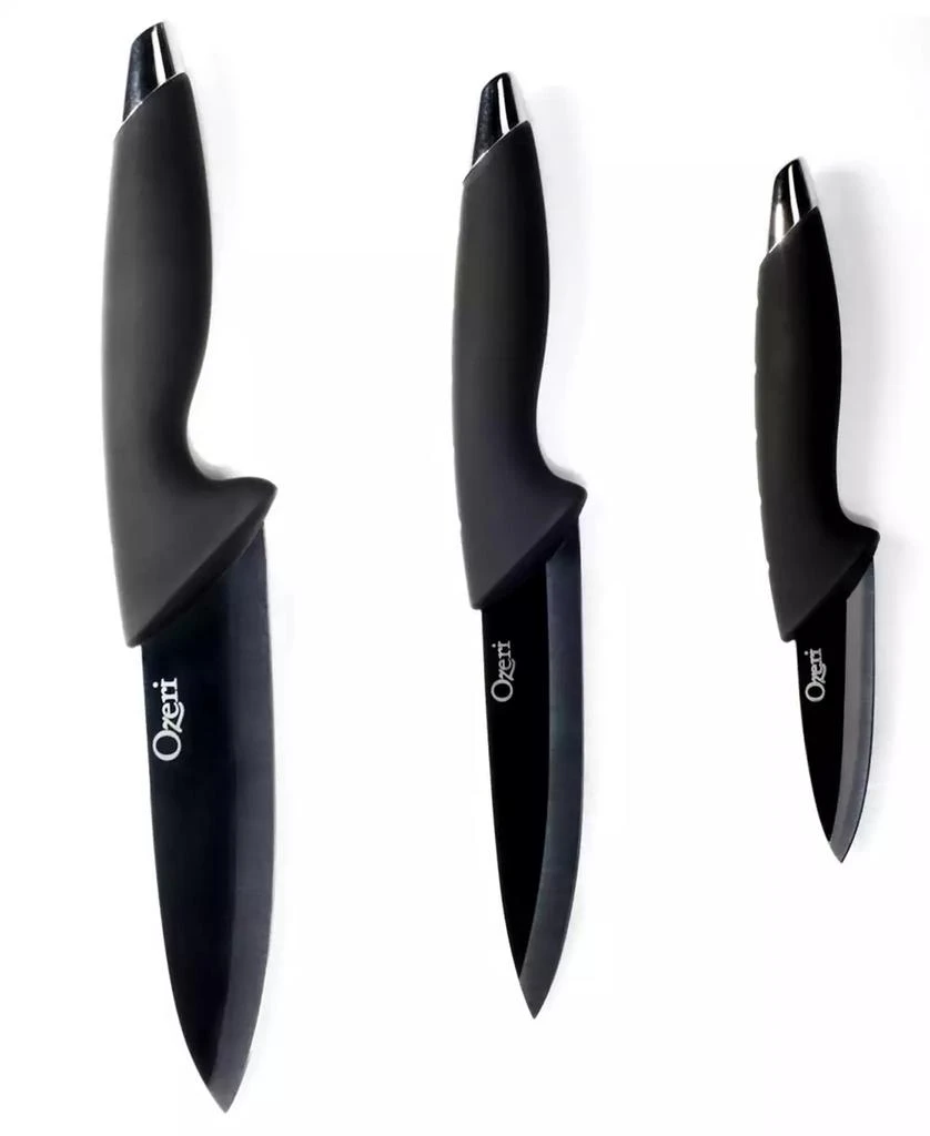 商品Ozeri|Elite Chef 3-Piece Black Ceramic Knife Set,价格¥386,第3张图片详细描述