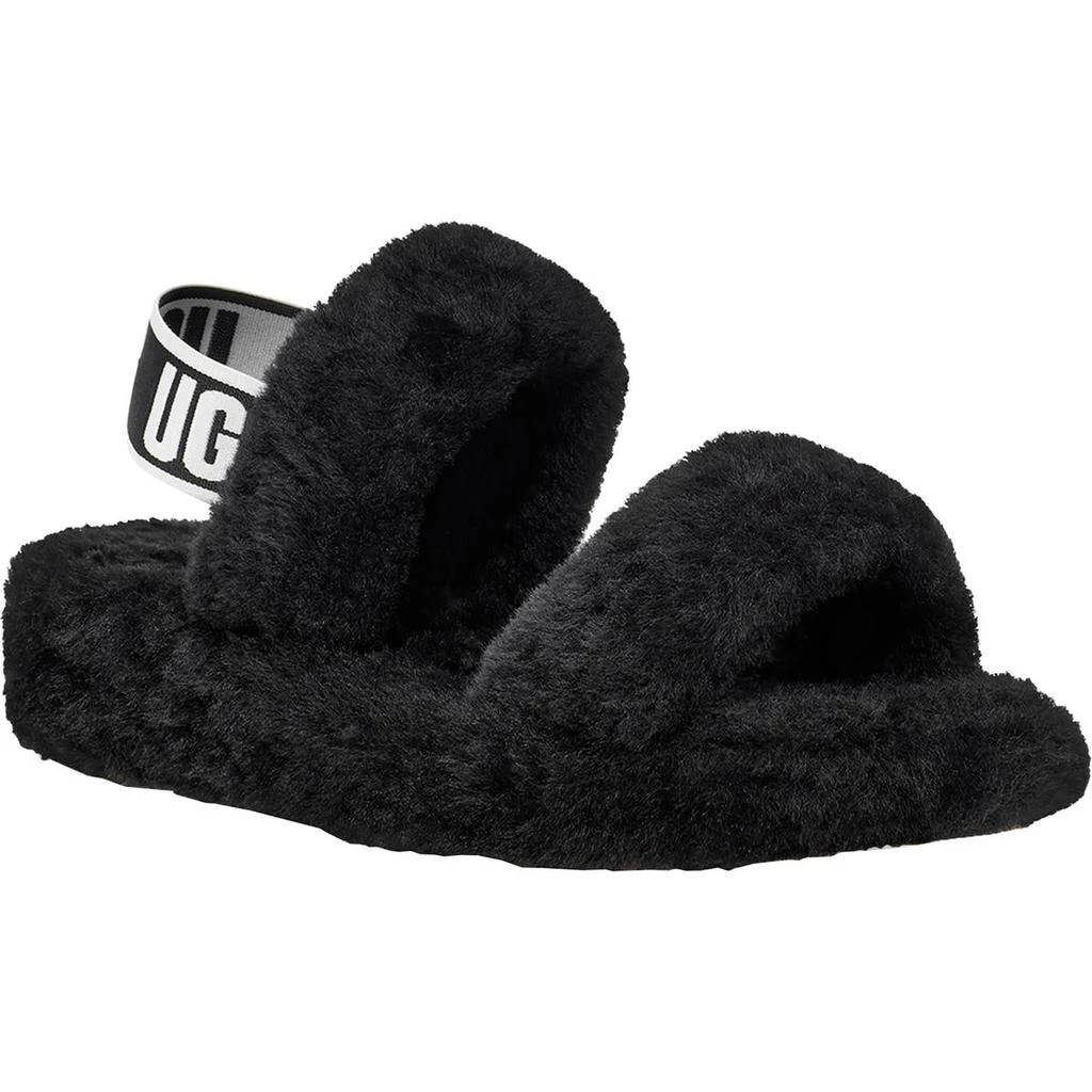 商品UGG|Ugg Womens Oh Yeah Shearling Open Toe Slip-On Slippers,价格¥340,第1张图片