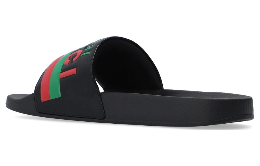 商品[国内直发] Gucci|古驰 双G系列 休闲潮流 时尚凉拖 男款 黑色,价格¥2251,第5张图片详细描述