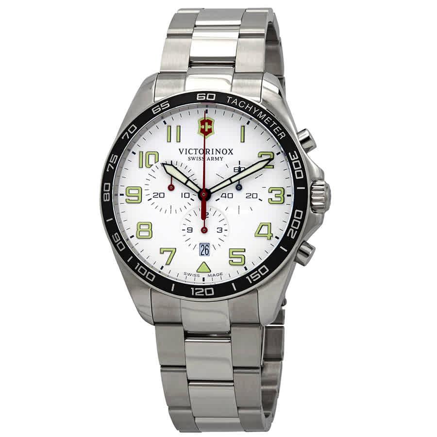 Victorinox Fieldforce Chronograph Quartz White Dial Mens Watch 241856商品第1张图片规格展示