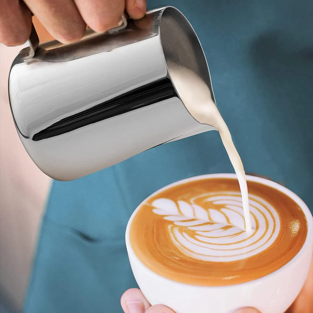 商品Zulay Kitchen|Milk Frothing Pitcher Stainless Steel Steamer Cup,价格¥205,第3张图片详细描述