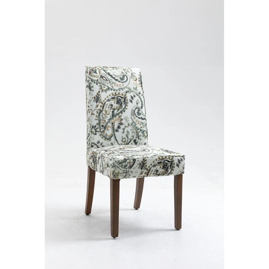 商品Simplie Fun|Cover Removable Interchangeable and Washable Taupe Cashew Fabric Upholstered Parsons Chair,价格¥1395,第1张图片