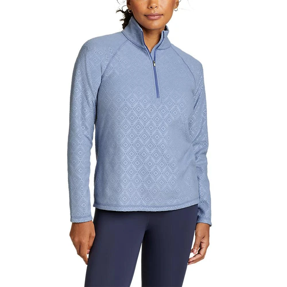 商品Eddie Bauer|Women's Fast Fleece Raglan-Sleeve 1/4-Zip - Print,价格¥265,第1张图片