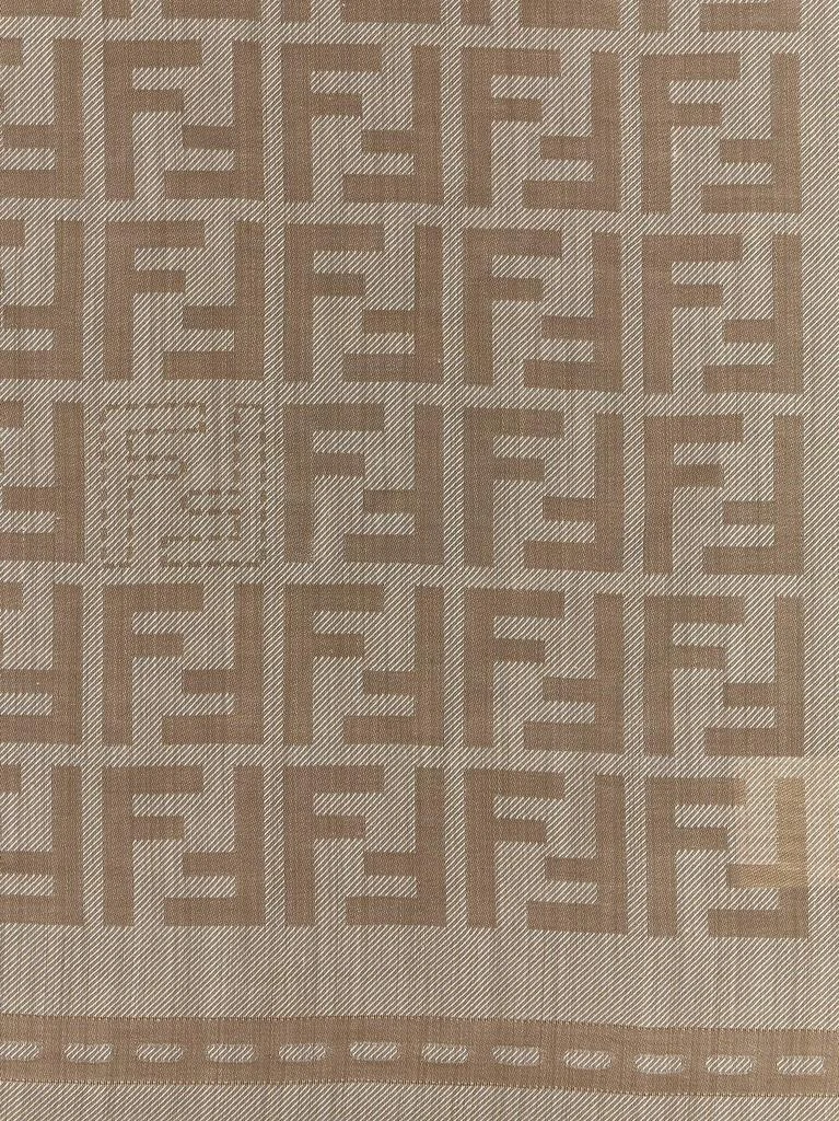 商品Fendi|Ff Shawl Scarves And Foulards Beige,价格¥3543,第2张图片详细描述