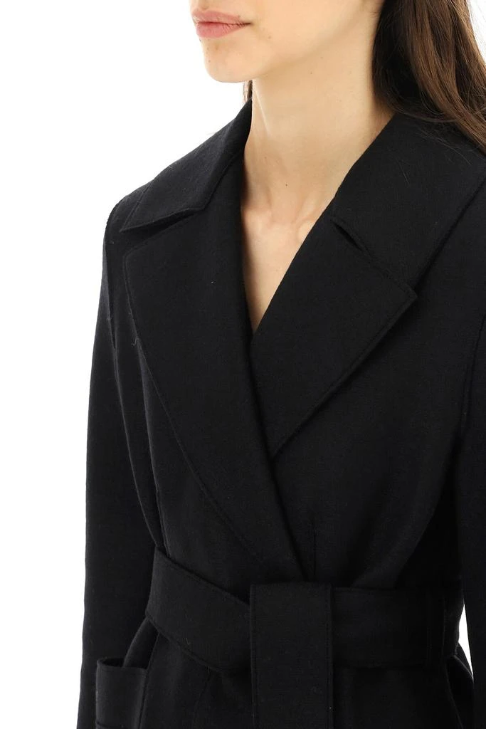 商品Harris Wharf London|LONG PRESSED WOOL COAT,价�格¥3313,第5张图片详细描述