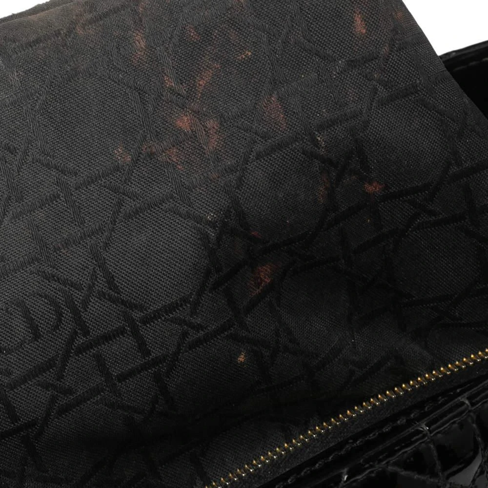 Dior Black Cannage Patent Leather Large Lady Dior Tote 商品