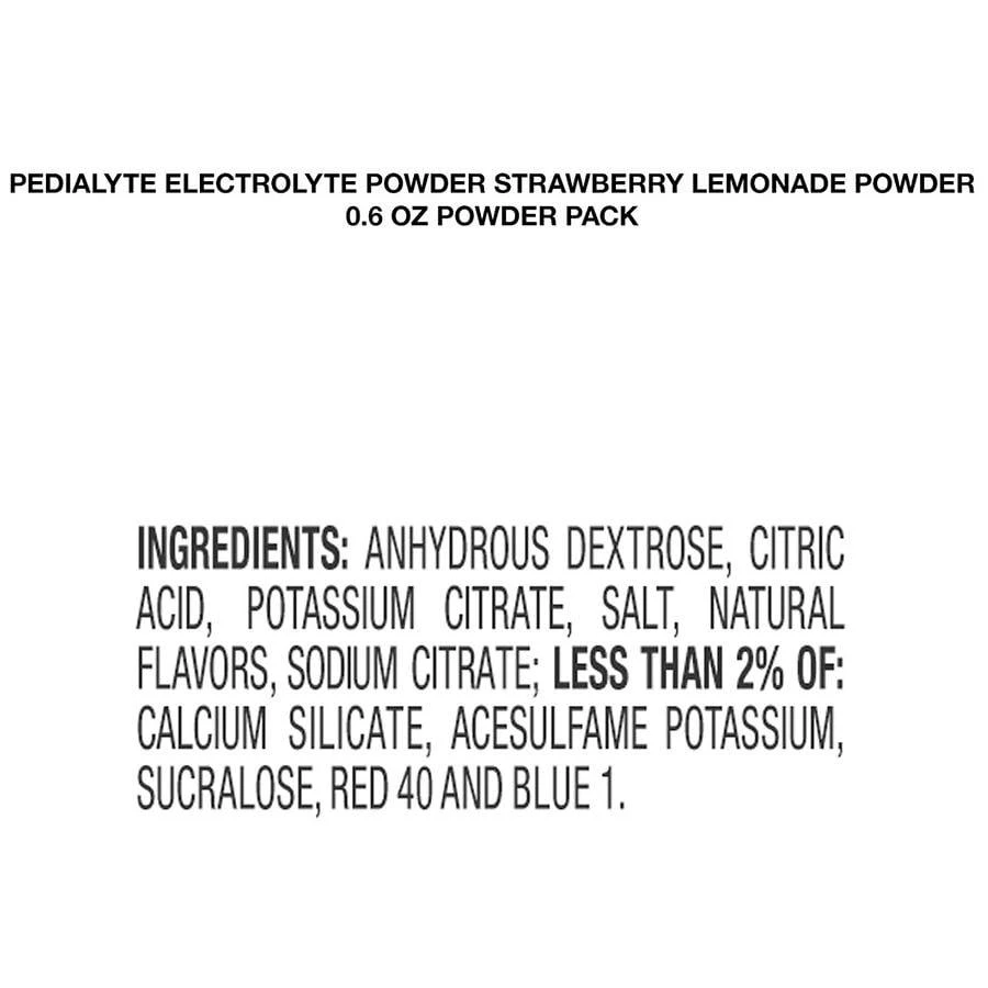 商品Pedialyte|雅培电解质补液盐 草莓柠檬味,价格¥82,第4张图片详细描述