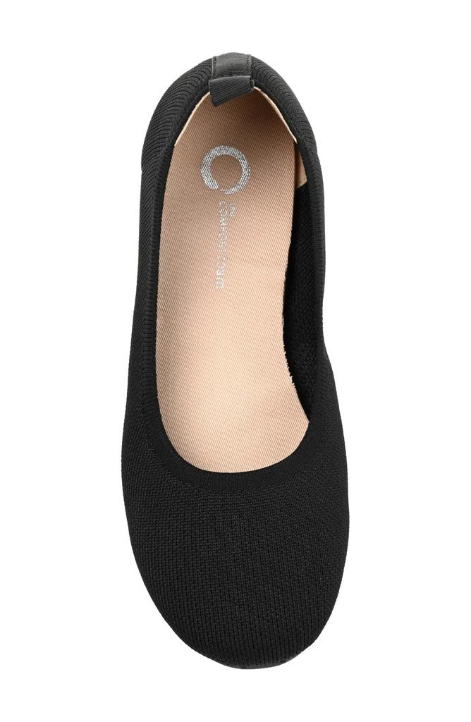 商品Journee Collection|Jersie Knit Ballet Flat - Wide Width,价格¥316,第4张图片详细描述