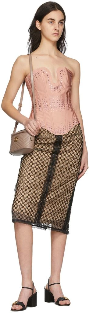 商品Gucci|Taupe Mini Marmont Top Handle Bag,价格¥10877,第5张图片详细描述