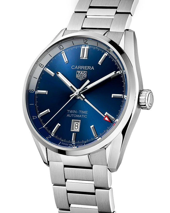 商品TAG Heuer|Carrera Calibre 7 Twin Time Watch, 41mm,价格¥27915,第2张图片详细描述