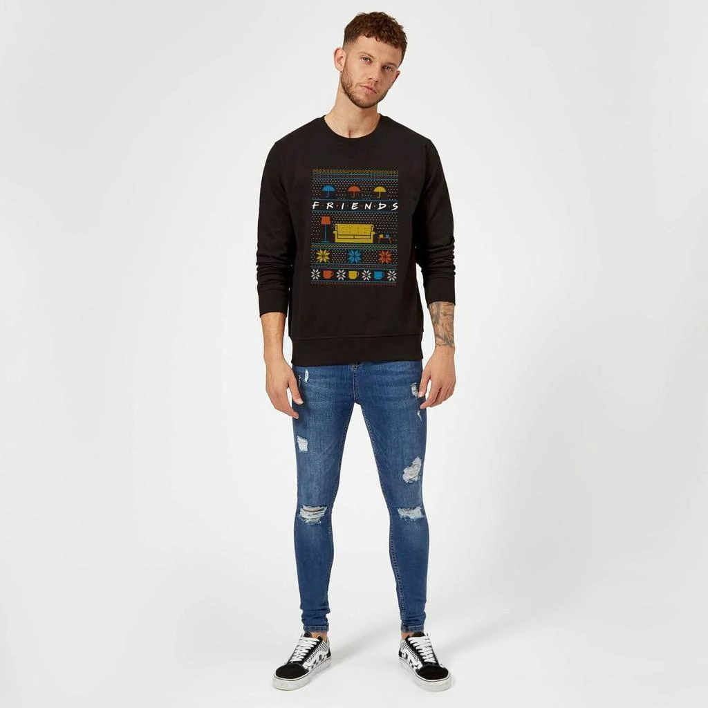 商品Original Hero|Friends Sofa Knit Christmas Sweater - Black,价格¥251,第4张图片详细描述