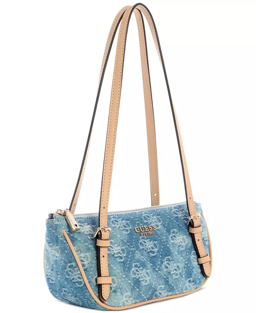 商品GUESS|Cerelia Small Denim Shoulder Satchel,价格¥652,第3张图片详细描述