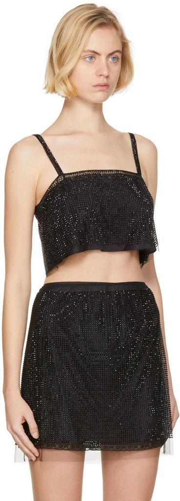 商品Prada|Black Tulle Tank Top,价格¥16904,第4张图片详细描述