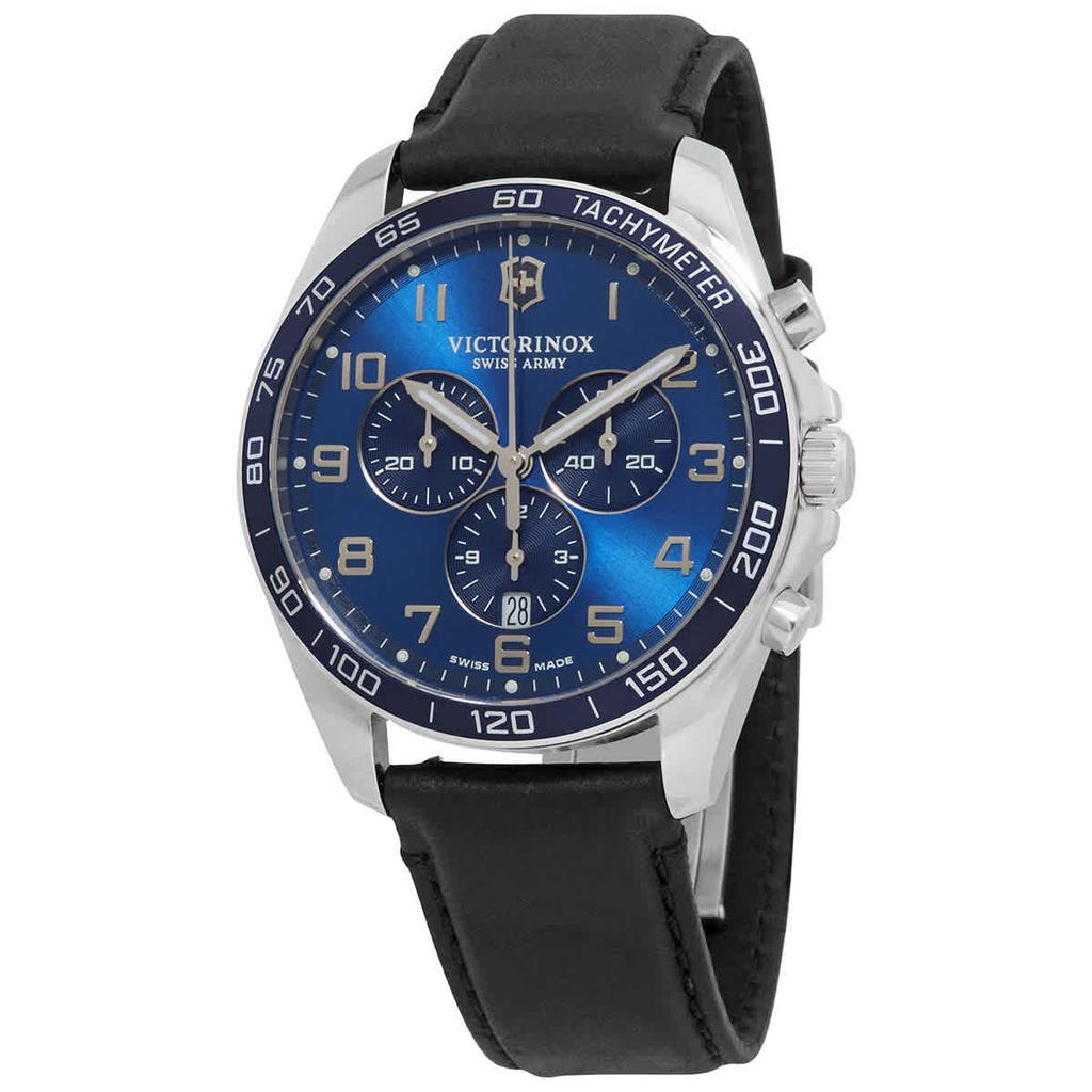 商品Victorinox|Victorinox Chronograph Quartz Blue Dial Watch 241929,价格¥2094,第1张图片