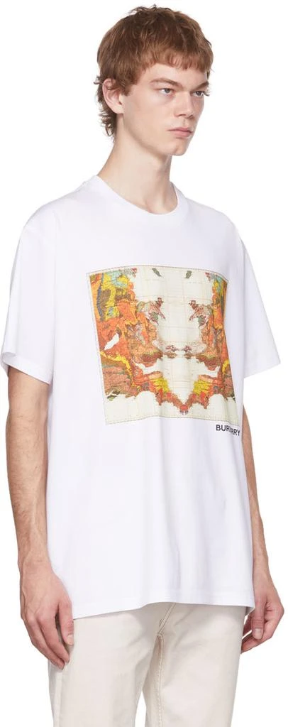 商品Burberry|白色 Map Print T 恤,价格¥4508,第2张图片详细描述