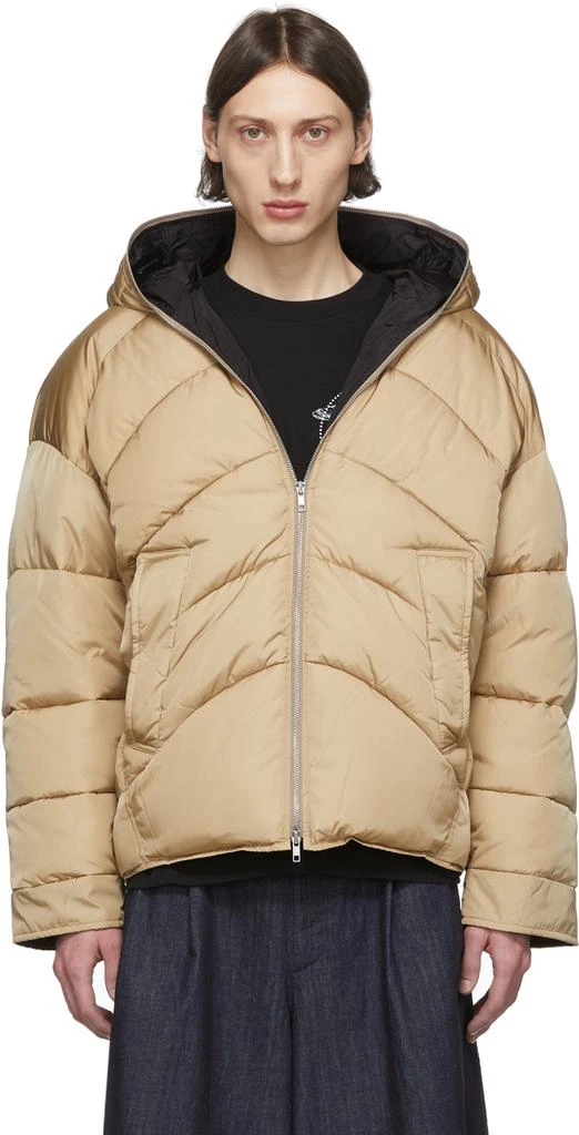 商品Random Identities|Beige Duvet Puffer Jacket,价格¥952,第1张图片