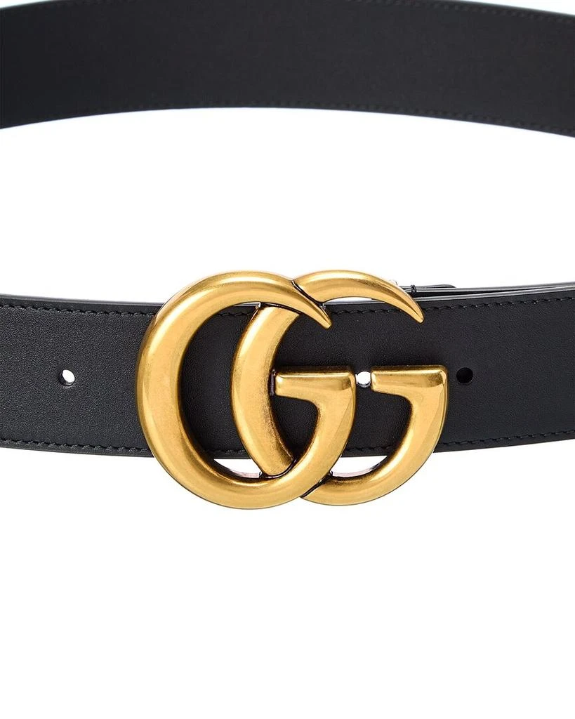 商品Gucci|Gucci Double G Leather Belt,价格¥3400,第2张图片详细描述