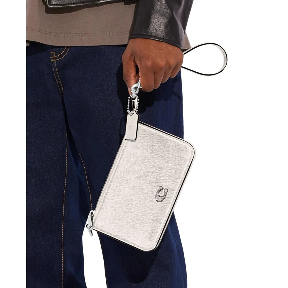 商品Coach|Small Pouch Crossgrain Leather Shoulder Bag,价格¥1433,第3张图片详细描述