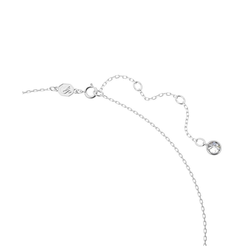 Silver-Tone Crystal Ortyx Punk Necklace, 14-1/8" + 2" extender商品第3张图片规格展示