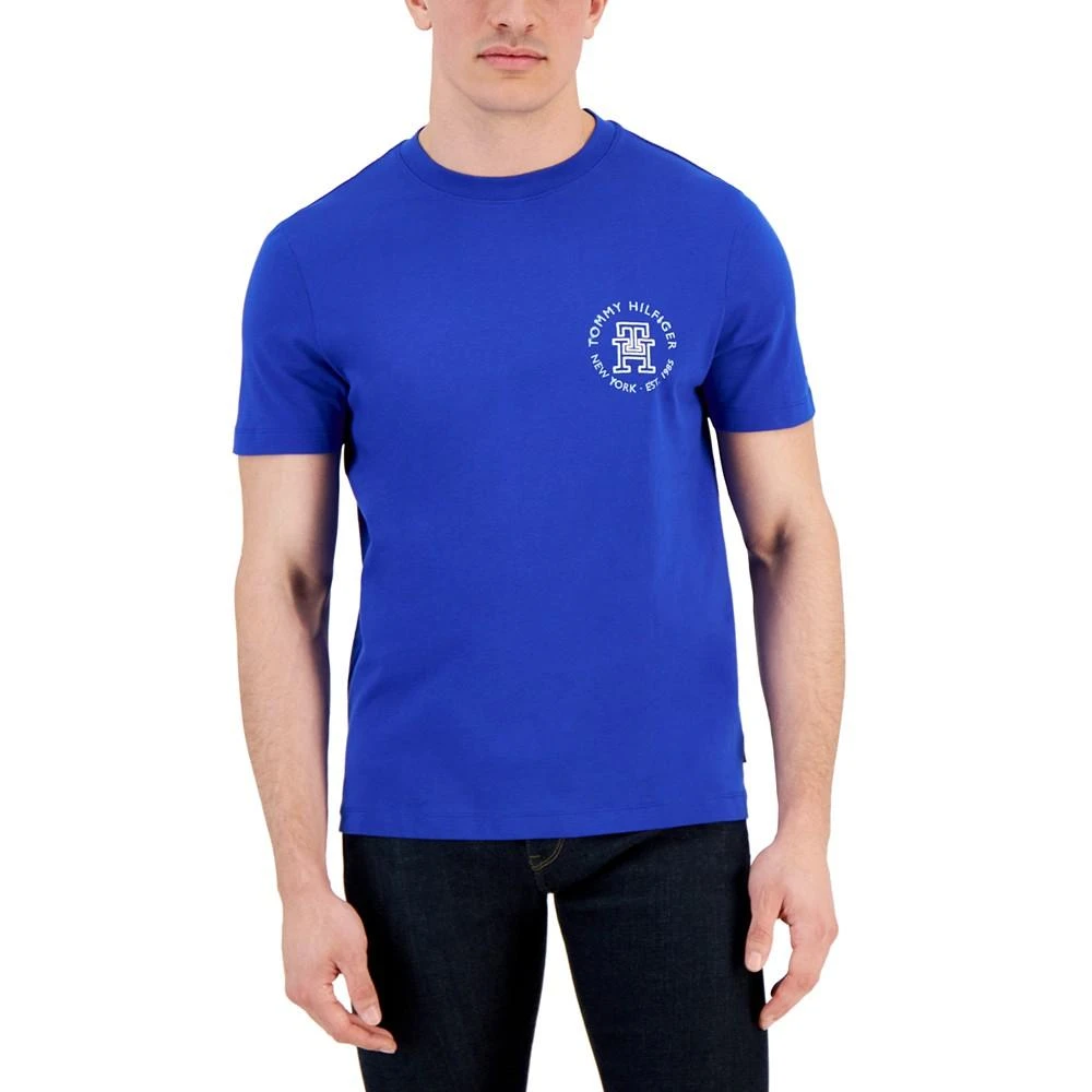 商品Tommy Hilfiger|Men's Monogrammed Logo Back Graphic T-Shirt,价格¥224,第1张图片