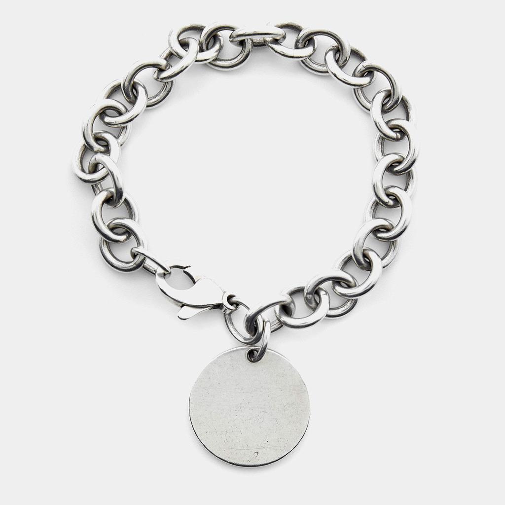商品[二手商品] Tiffany & Co.|Tiffany & Co. Return to Tiffany Sterling Silver Round Tag Bracelet,价格¥4132,第4张图片详细描述