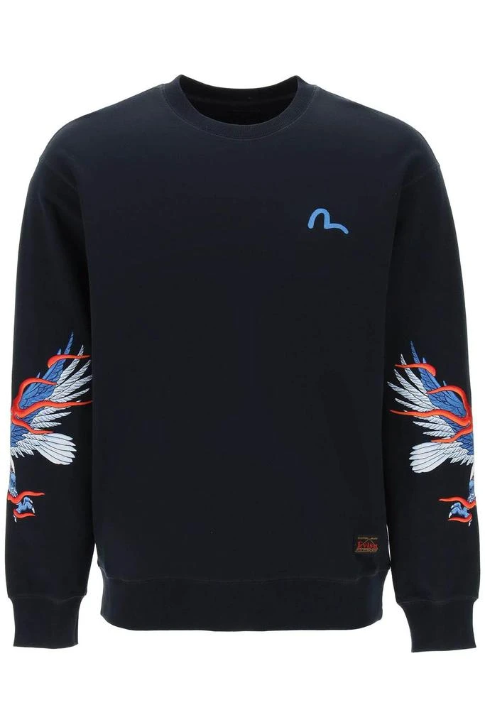 商品Evisu|SEAGULL & EAGLE EMBROIDERED SWEATSHIRT,价格¥861,第1张图片