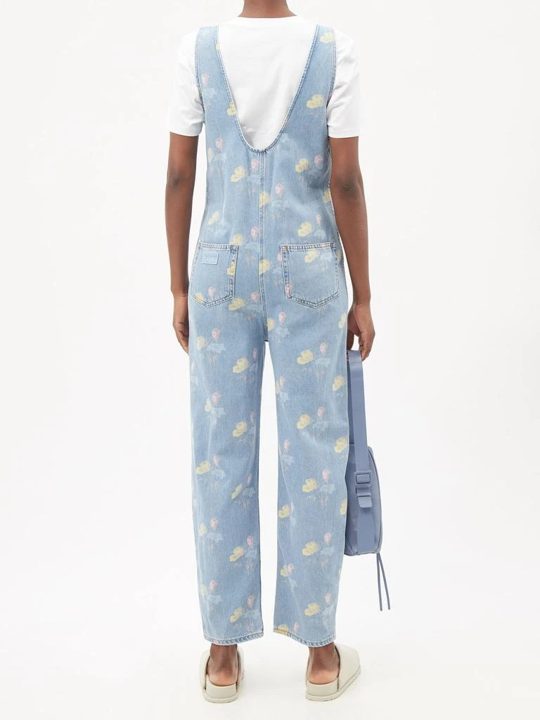 商品Ganni|Floral-print organic-cotton denim jumpsuit,价格¥1049,第5张图片详细描述