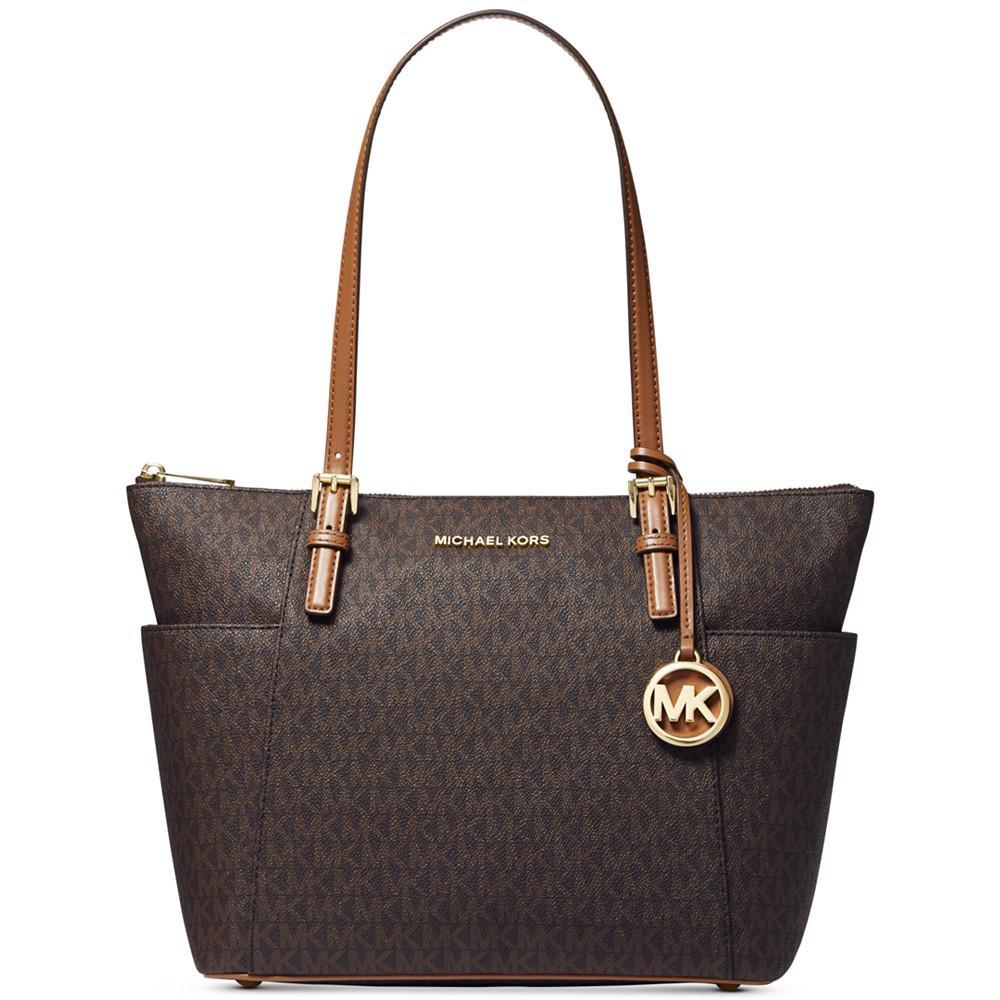 商品Michael Kors|Signature Jet Set East West Top Zip Tote,价格¥1694,第1张图片