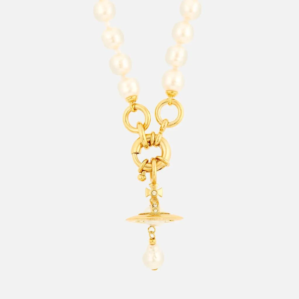 商品Vivienne Westwood|Vivienne Westwood Aleksa Gold-Tone Brass and Preciosa Pearl Necklace,价格¥1474,第1张图片