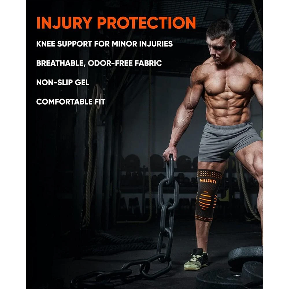 Men's and Women's Knee Compression Sleeve Support Brace, XLarge 商品