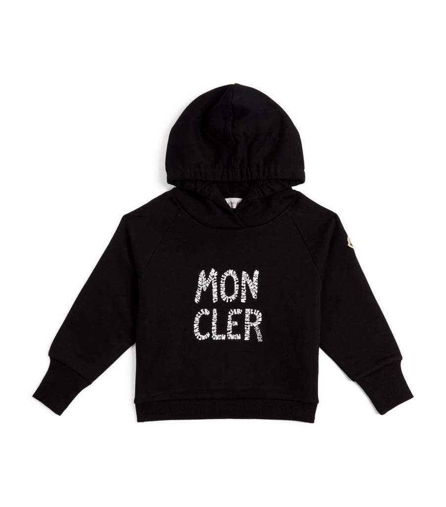 商品Moncler|Cotton Logo Hoodie (12-14 Years),价格¥3352,第1张图片