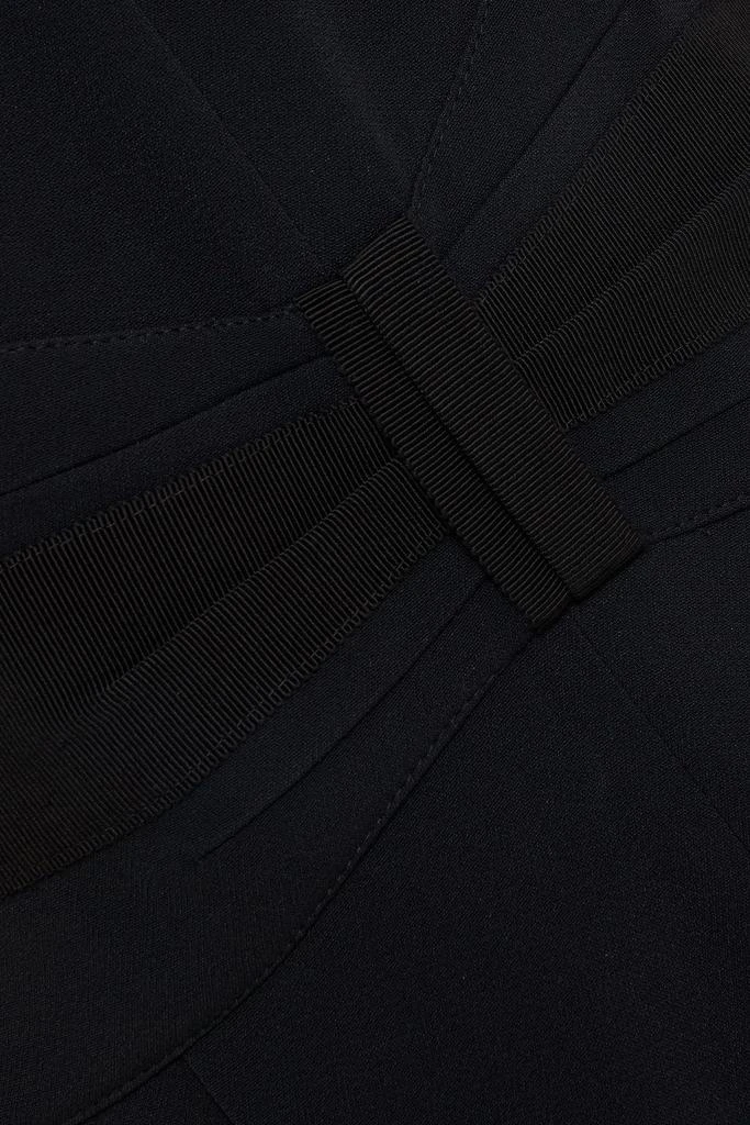 商品RED Valentino|Grosgrain-trimmed pleated crepe jumpsuit,价格¥2156,第4张图片详细描述
