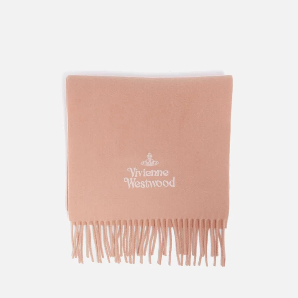 商品Vivienne Westwood|Vivienne Westwood Logo-Embroidered Wool Scarf,价格¥918,第2张图片详细描述