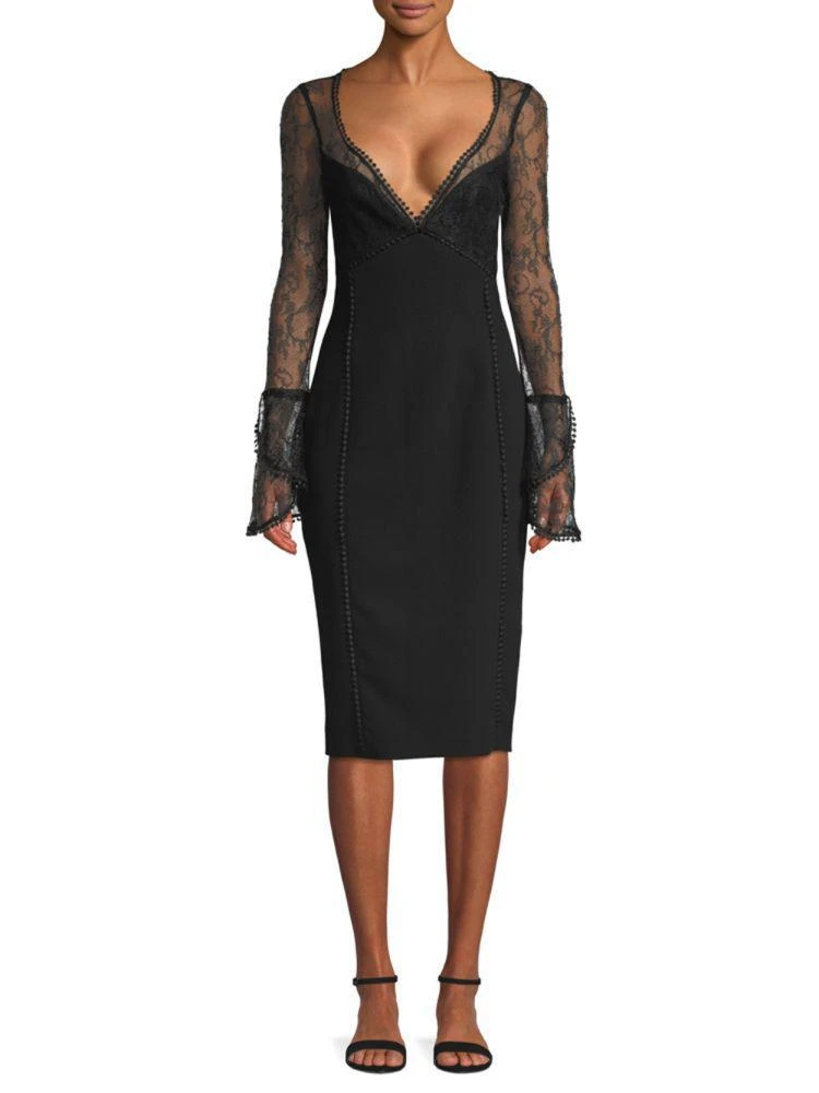 商品NICHOLAS|French Lace Cocktail Dress,价格¥1883,第1张图片