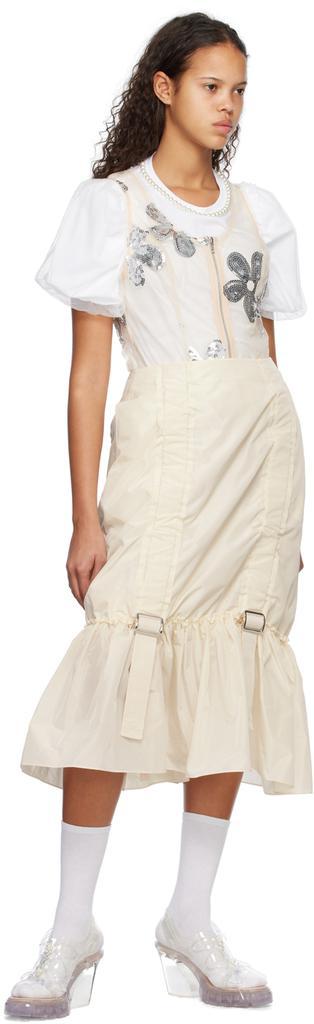商品Simone Rocha|Off-White Adjustable Midi Skirt,价格¥4977,第6张图片详细描述
