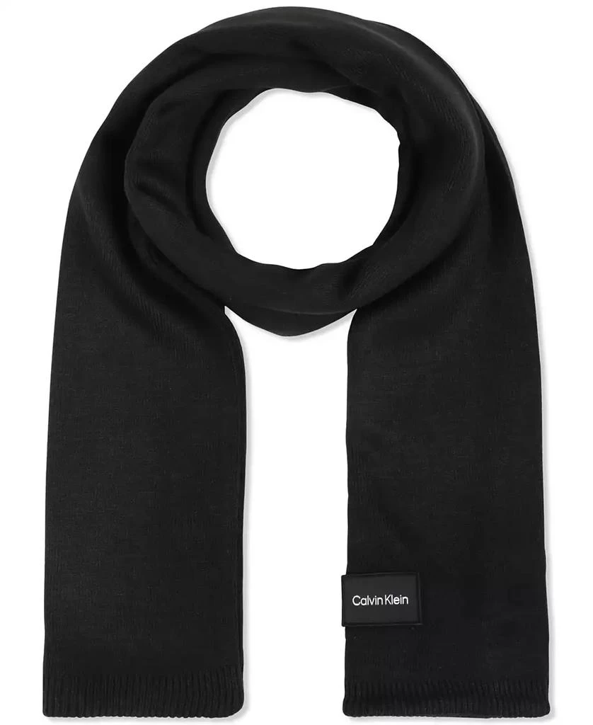 商品Calvin Klein|Men's Woven Patch Logo Scarf,价格¥376,第1张图片