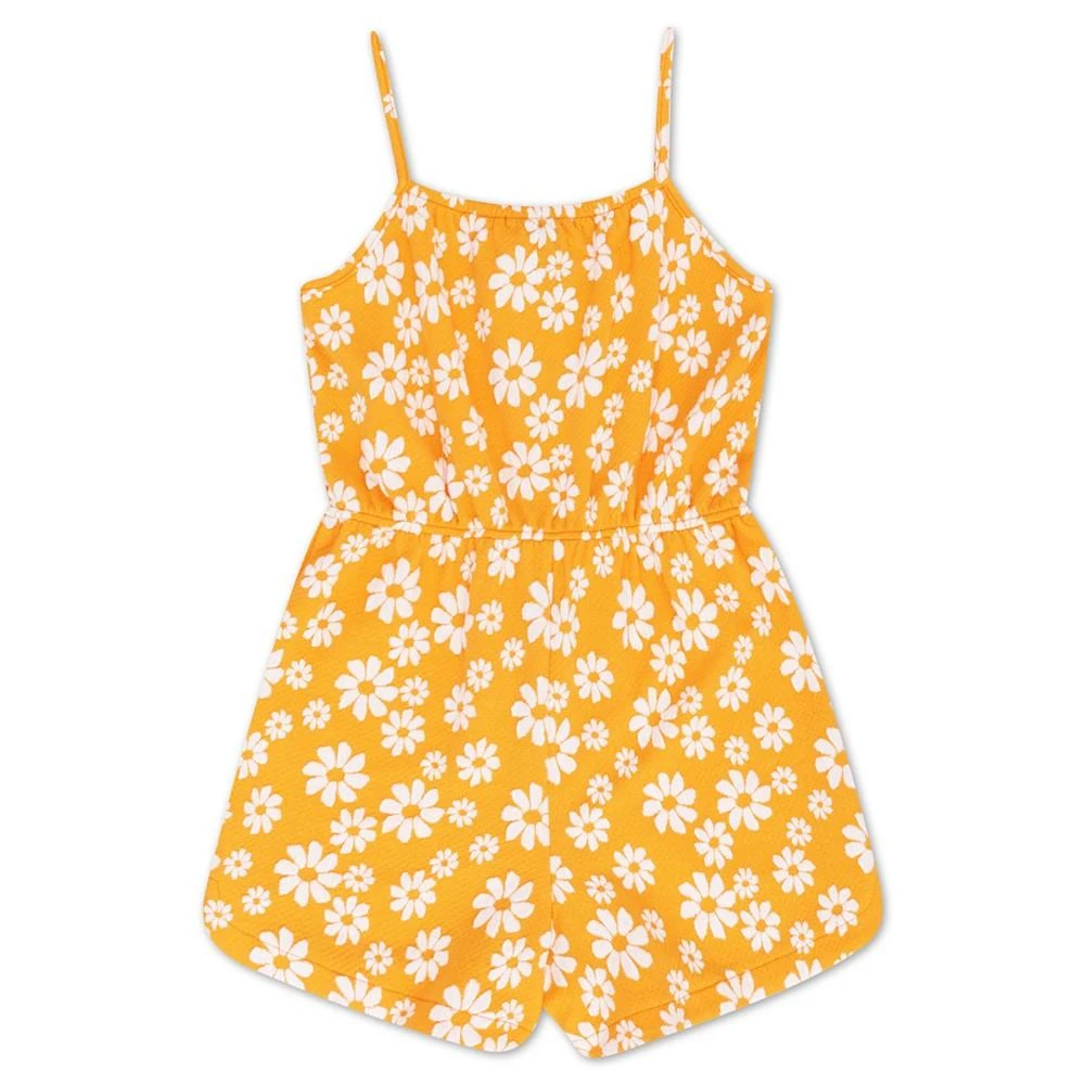 商品Speechless|Big Girls Sleeveless Mock Tie Detail Floral Romper,价格¥72,第2张图片详细描述
