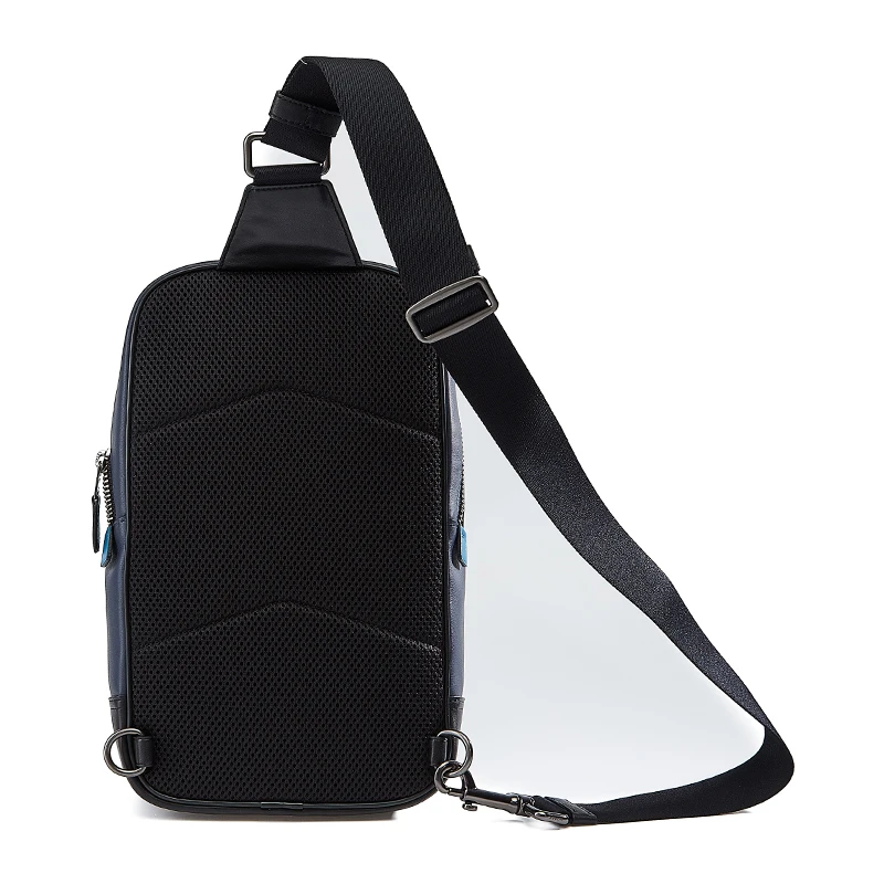 COACH/蔻驰 男士新款潮流斜挎胸包 藏蓝色拼色 C1487 QBS4B 商品