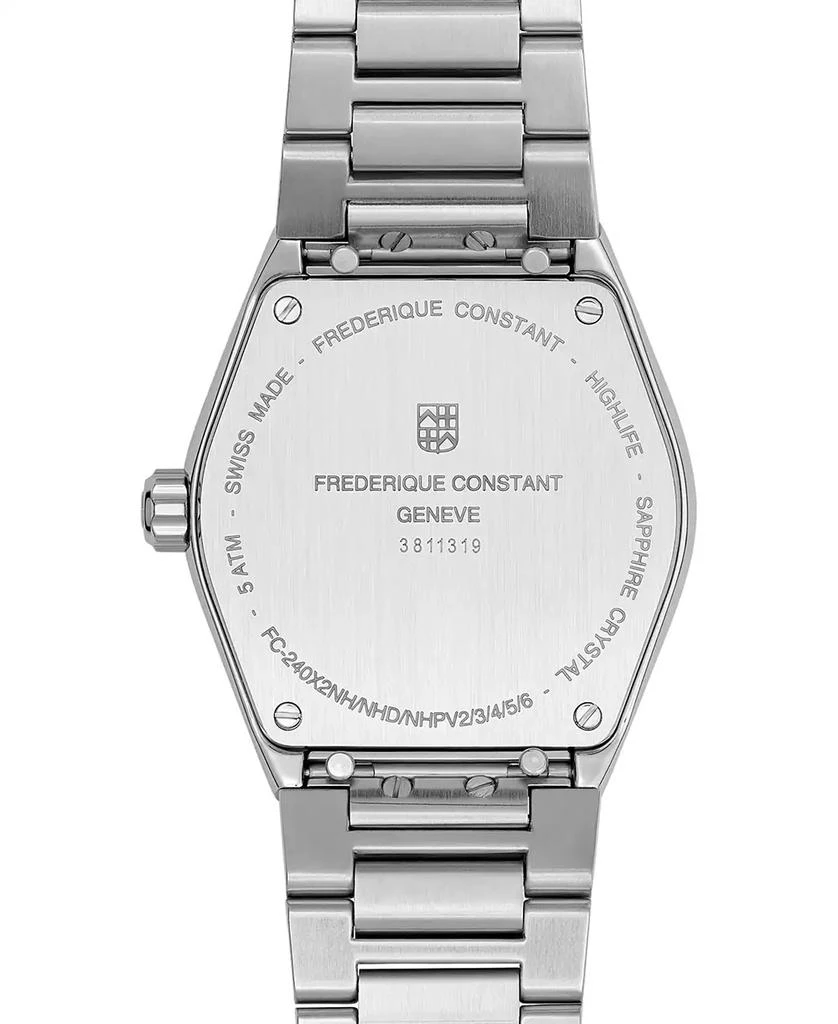 商品Frederique Constant|Women's Swiss Highlife Diamond (1/20 ct. t.w.) Stainless Steel Bracelet Watch 31mm,价格¥11936,第3张图片详细描述