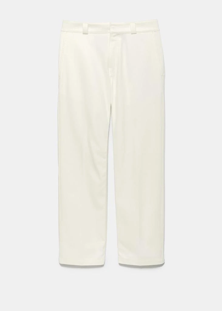 商品Loewe|Loewe White Drill Cotton Pants,价格¥2511,第4张图片详细描述