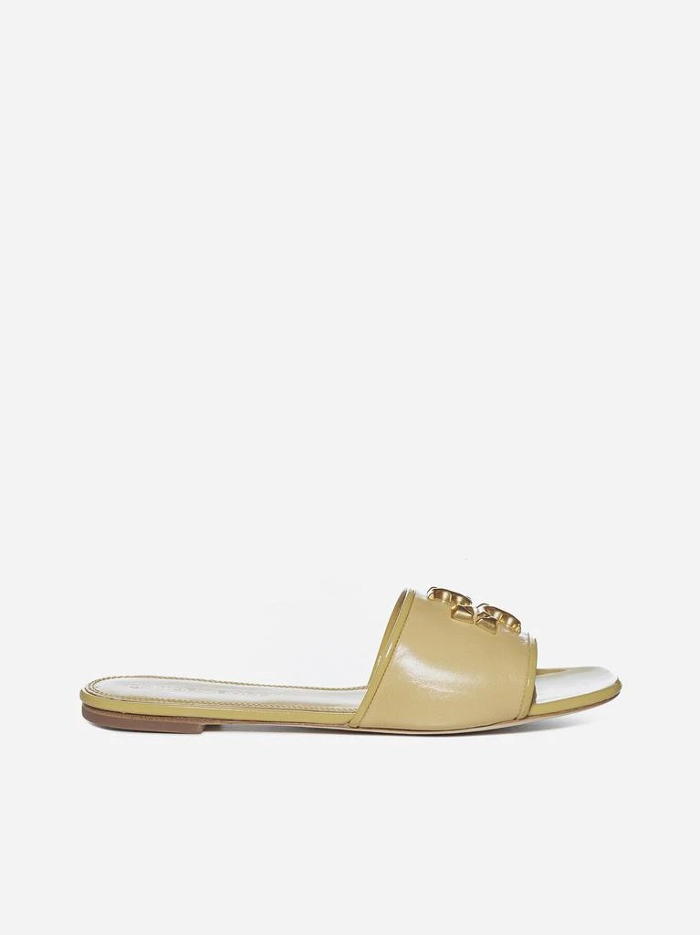 商品Tory Burch|Eleanor logo leather slides,价格¥1385,第1张图片