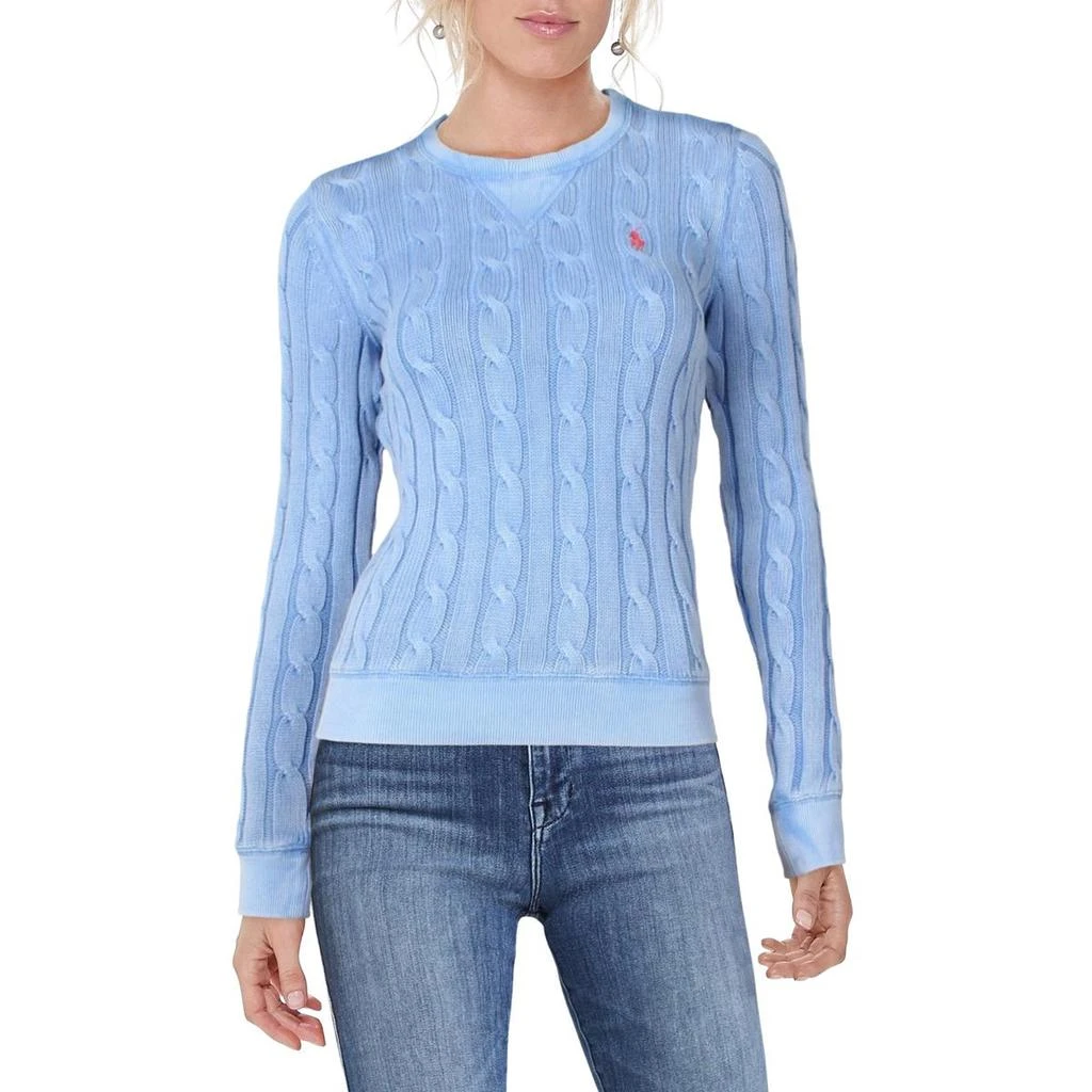 商品Ralph Lauren|Polo Ralph Lauren Womens Knit Long Sleeve Crewneck Sweater,价格¥459,第1张图片