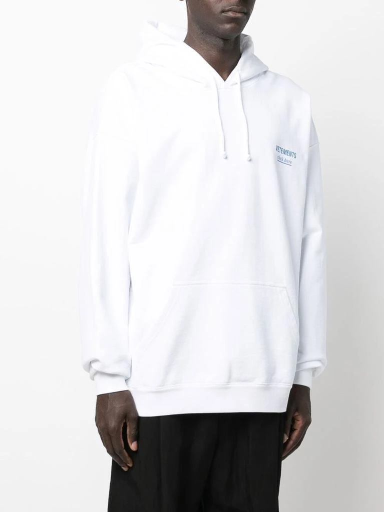 商品Vetements|Vetements click here hoodie,价格¥2325,第4张图片详细描述