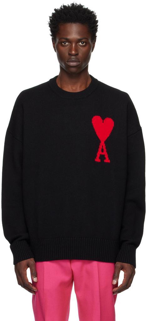 商品AMI|Black Ami De Cœur Sweater,价格¥1924,第1张图片