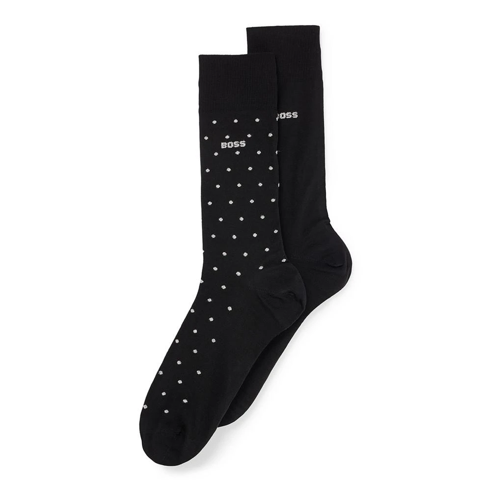 商品Hugo Boss|Men's Regular-Length Socks, Pack of 2,价格¥129,第1张图片